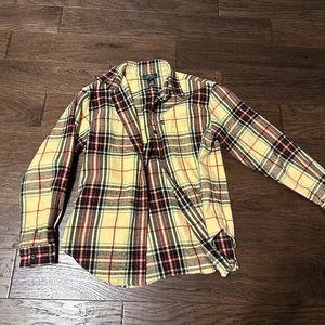 Polo by Ralph Lauren Yellow and Red Plaid Button Down Shirt